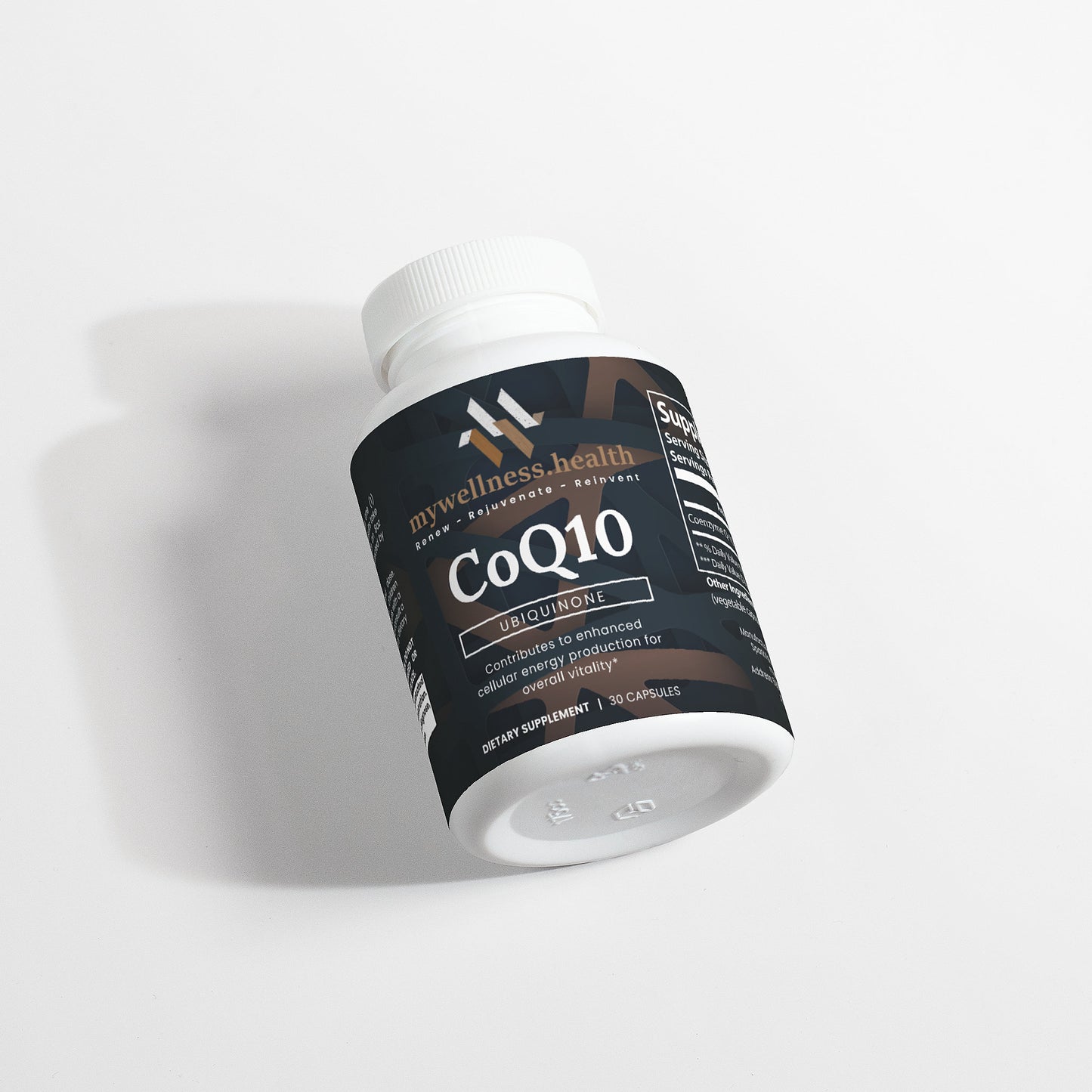 CoQ10 Ubiquinone 100mg - Natural Heart & Energy Support Capsules
