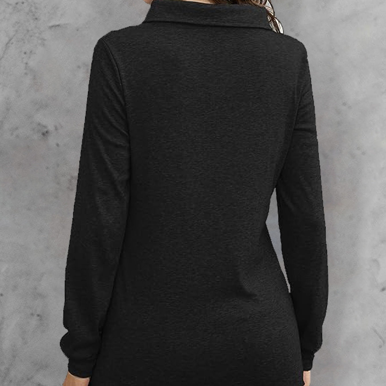 Women’s Hood Collar Button-Waist Top