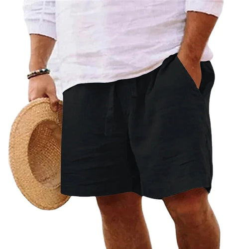 Kurze, leichte Strandshorts aus Baumwolle für Herren