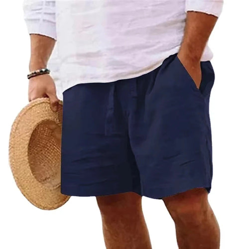 Kurze, leichte Strandshorts aus Baumwolle für Herren