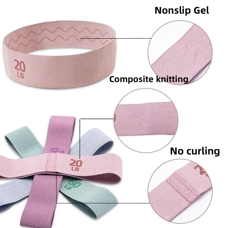 Stoff Elastische Fitness Widerstand Bands Yoga Pilates Hip Circle Gym Training Workout Ausrüstung