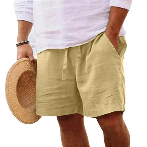 Kurze, leichte Strandshorts aus Baumwolle für Herren