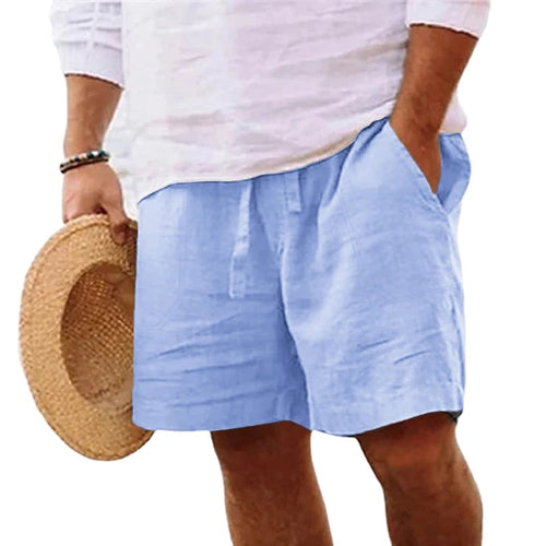 Kurze, leichte Strandshorts aus Baumwolle für Herren