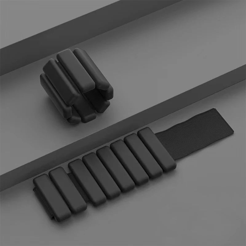 2lbs verstellbare Sportgewichte aus Silikon für Handgelenk und Knöchel, tragbar, für Lauftraining, Fitness, Yoga