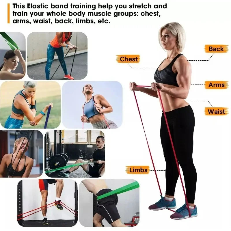 5~120lbs Resistance Band Set