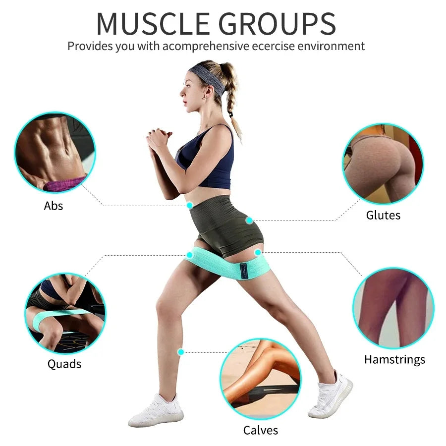 Stoff Elastische Fitness Widerstand Bands Yoga Pilates Hip Circle Gym Training Workout Ausrüstung