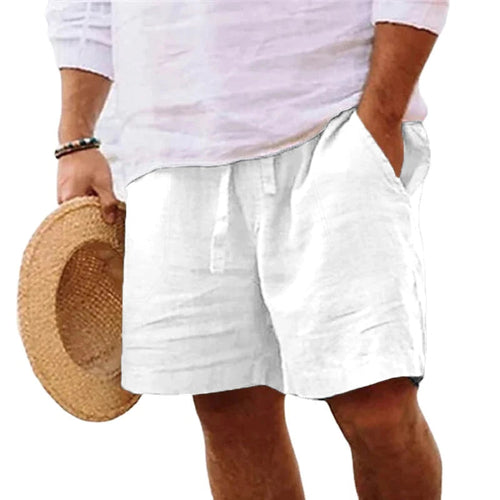 Kurze, leichte Strandshorts aus Baumwolle für Herren