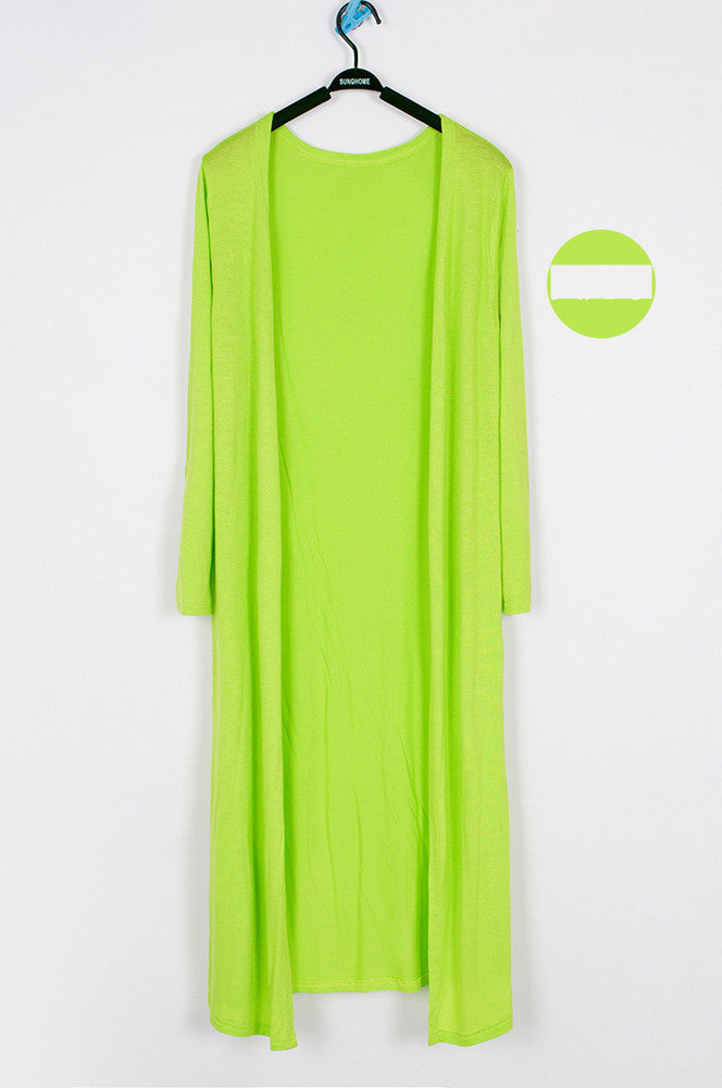Lightweight Modal Drape Cardigan - Open Front Long Sleeve