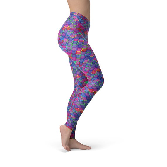 Stunning Pink-Purple Mermaid Leggings