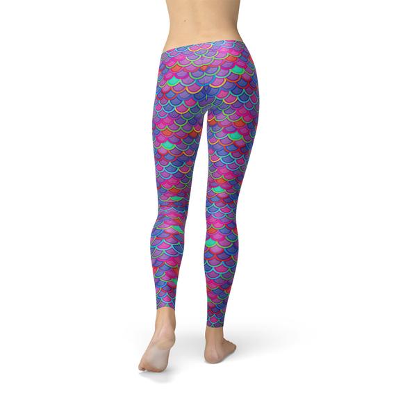 Stunning Pink-Purple Mermaid Leggings