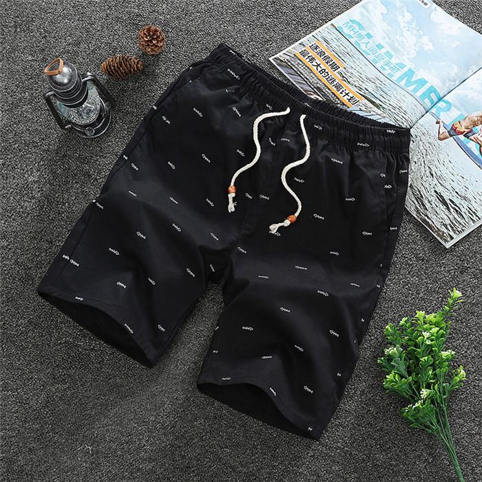Pantalones cortos casuales sencillos para hombre 2020 hasta la rodilla