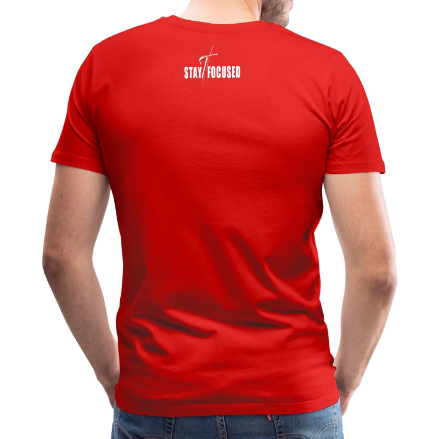 Herren T-Shirt - Bleiben Sie konzentriert, motivierende Inspiration