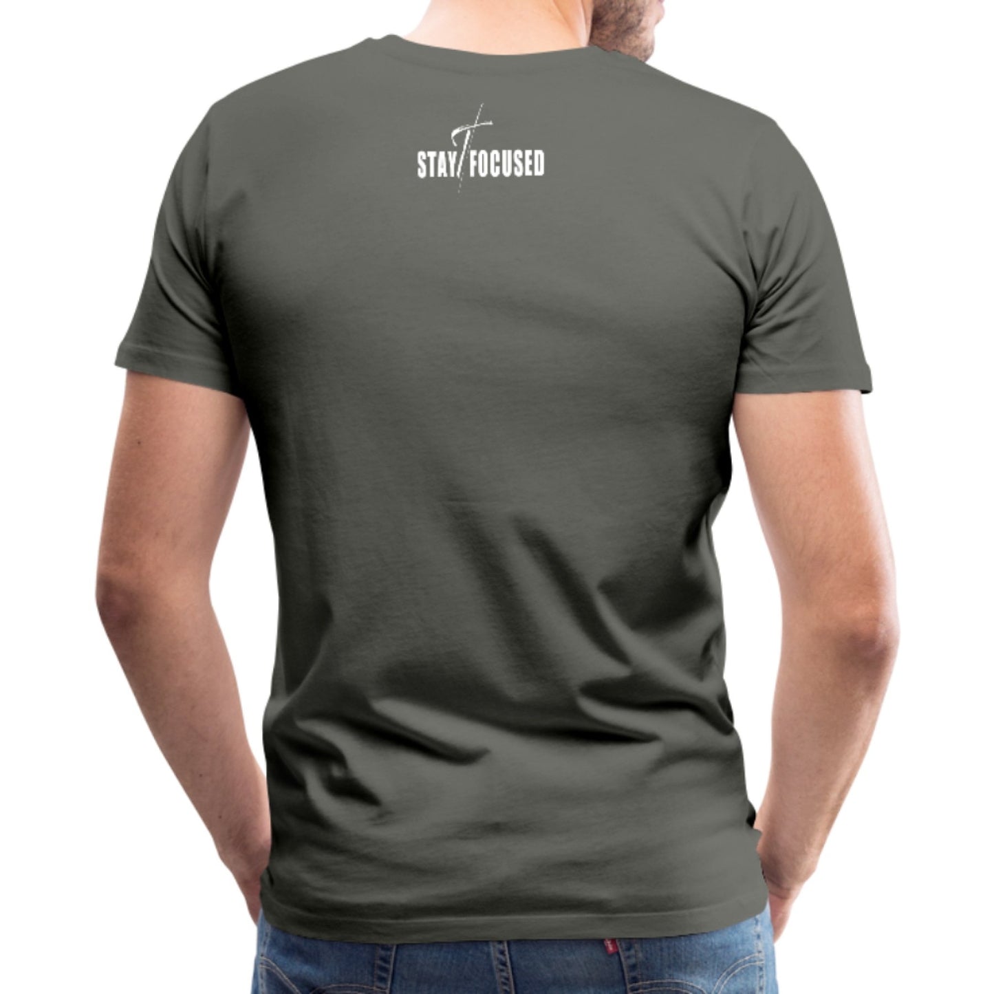Herren T-Shirt - Bleiben Sie konzentriert, motivierende Inspiration