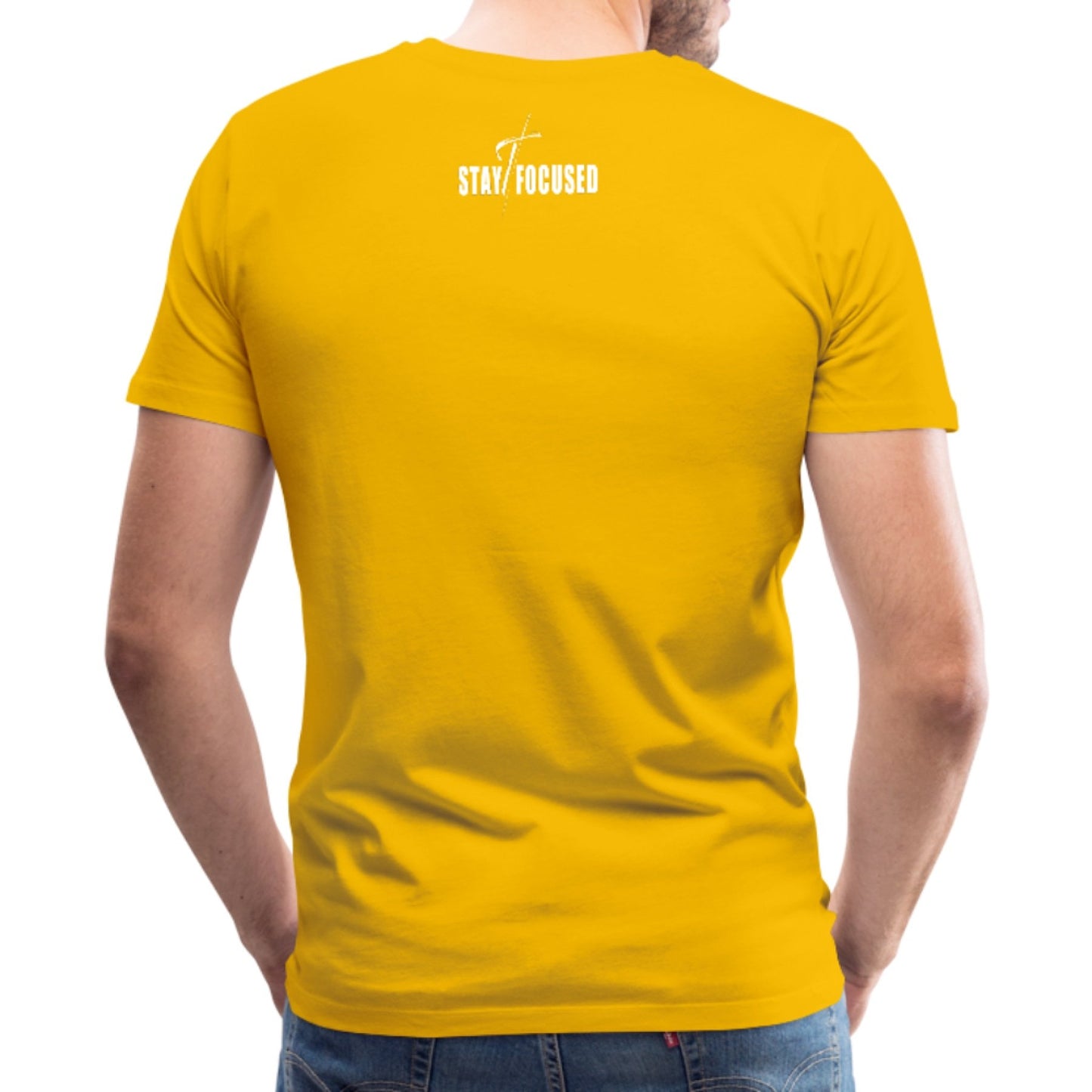Herren T-Shirt - Bleiben Sie konzentriert, motivierende Inspiration
