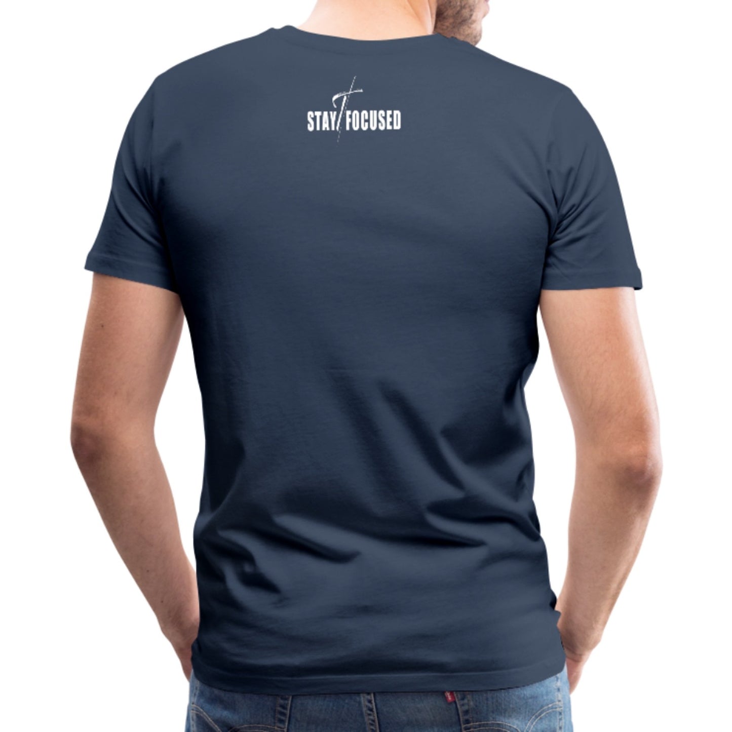 Herren T-Shirt - Bleiben Sie konzentriert, motivierende Inspiration