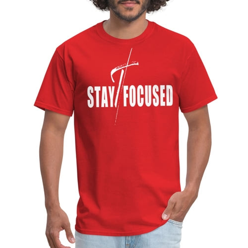 Herren T-Shirt - Bleiben Sie konzentriert, motivierende Inspiration
