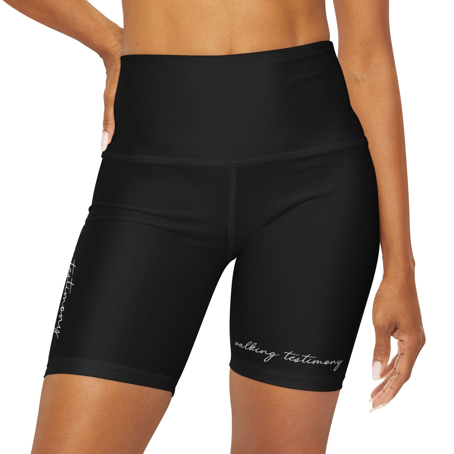 Walking Testimony High-Waisted Yoga Shorts