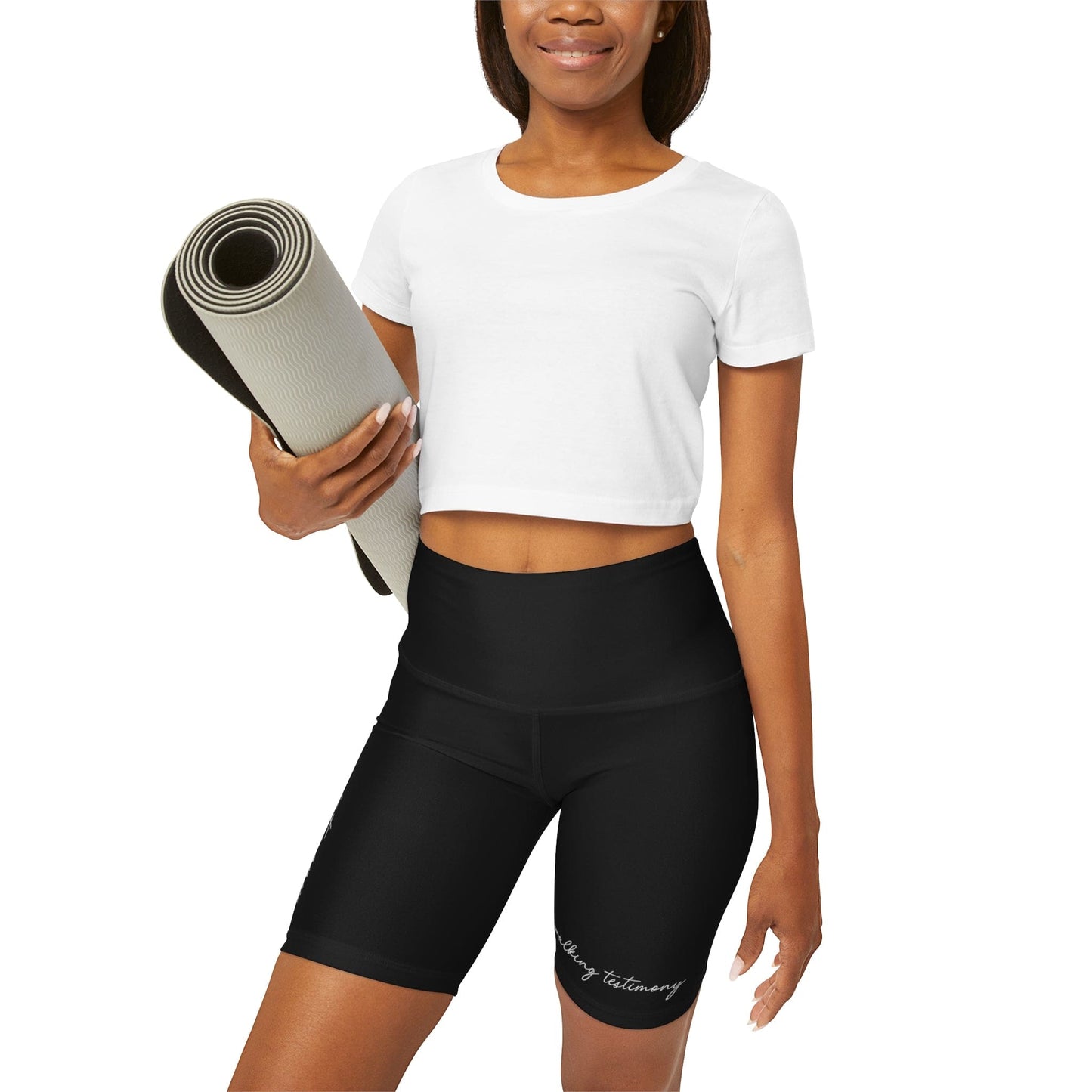 Walking Testimony High-Waisted Yoga Shorts