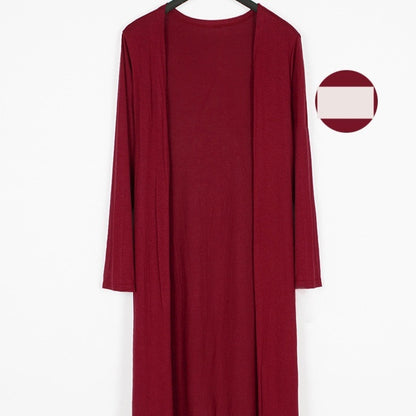 Lightweight Modal Drape Cardigan - Open Front Long Sleeve