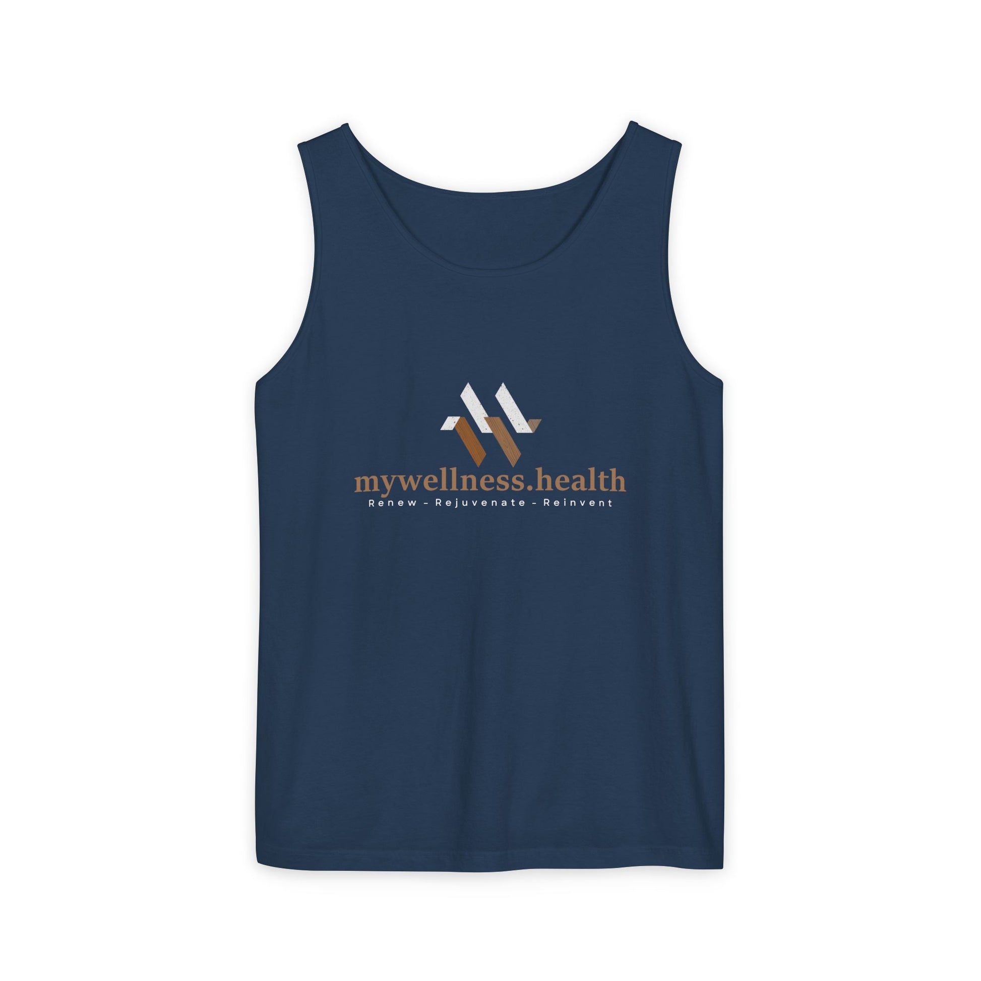 Light green women's cotton tank top from mywellness.health, featuring breathable fabric and casual style.