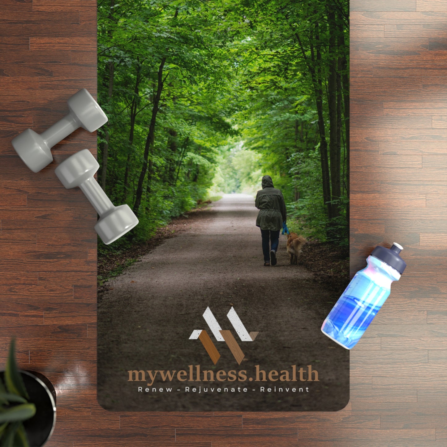 mywellness.health Forest Bath Yoga Mat w/Carry Strap