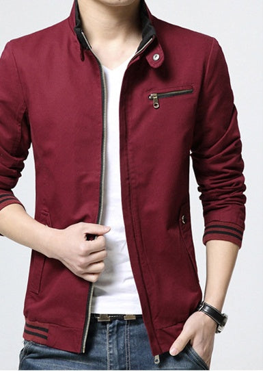 Urban Edge Washed Cotton Jacket for Men