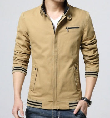 Urban Edge Washed Cotton Jacket for Men