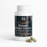 Women's Vitality Formula supplement bottle by mywellness.health, designed for hormonal balance and female support.