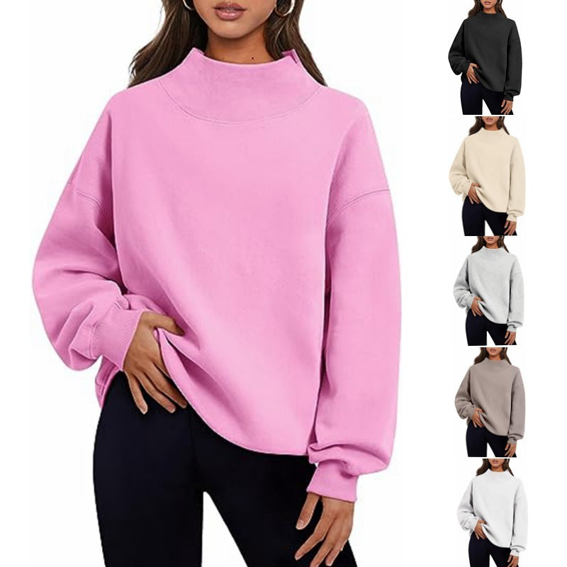 White solid color pullover sweatshirt by Alabaster, perfect for casual layering and everyday comfort.