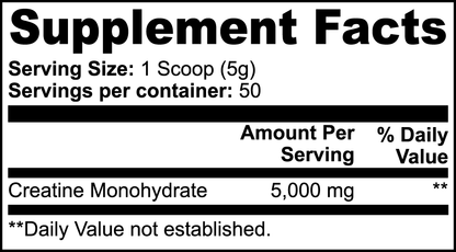 Unflavored Pure Creatine Monohydrate Powder in a 250g container by mywellness.health