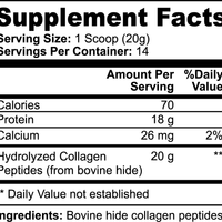 Grass-fed hydrolyzed collagen peptides in a 280g natural bovine packaging by mywellness.health