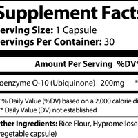 Green and white bottle of CoQ10 Ubiquinone 100mg capsules for heart and energy support by mywellness.health