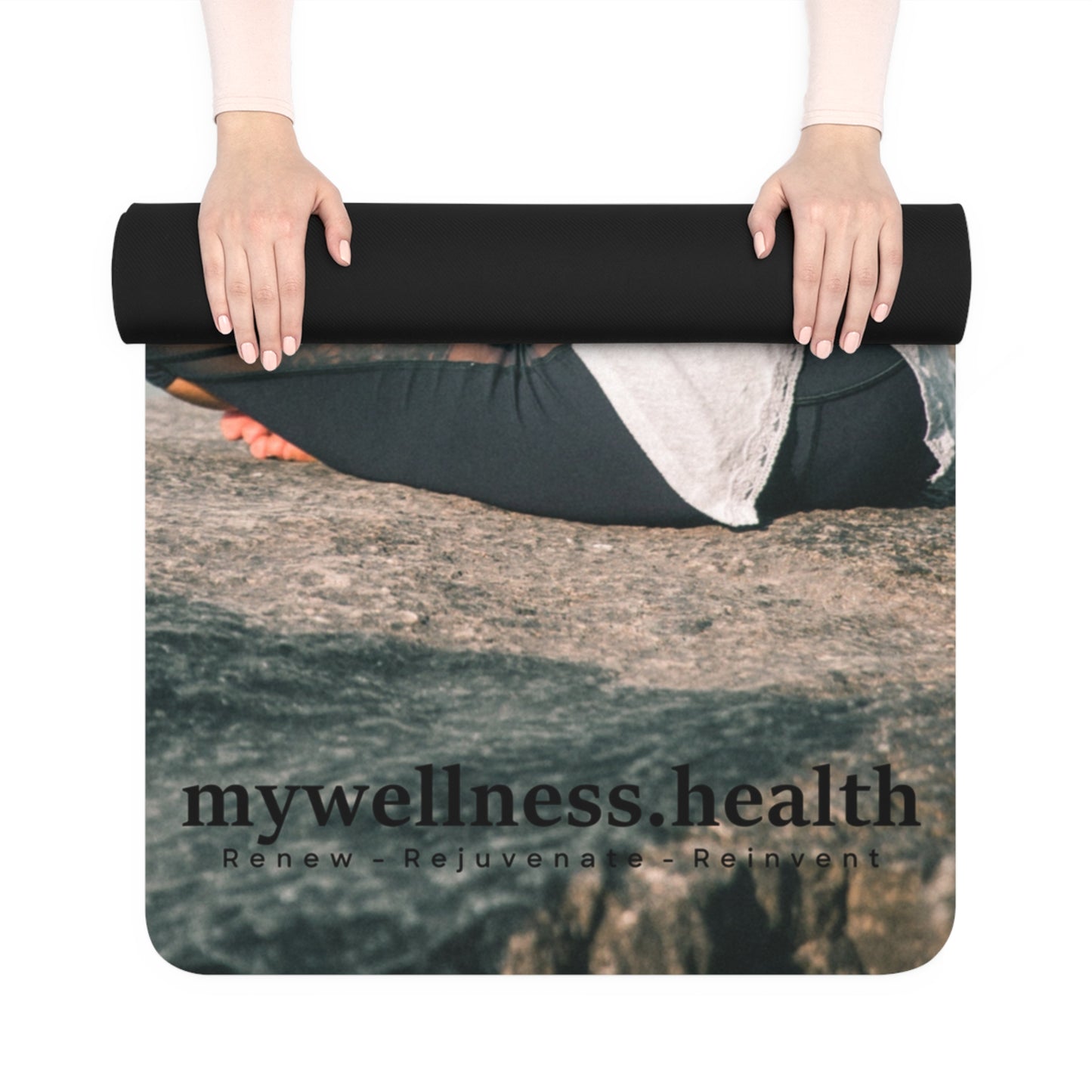 mywellness.health Seize the Day Yoga Mat w/ Carry Strap