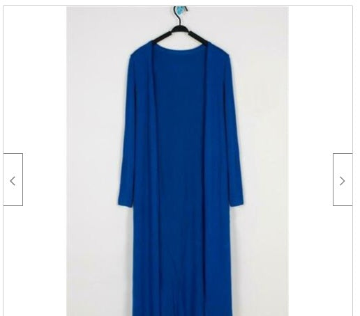 Lightweight Modal Drape Cardigan - Open Front Long Sleeve