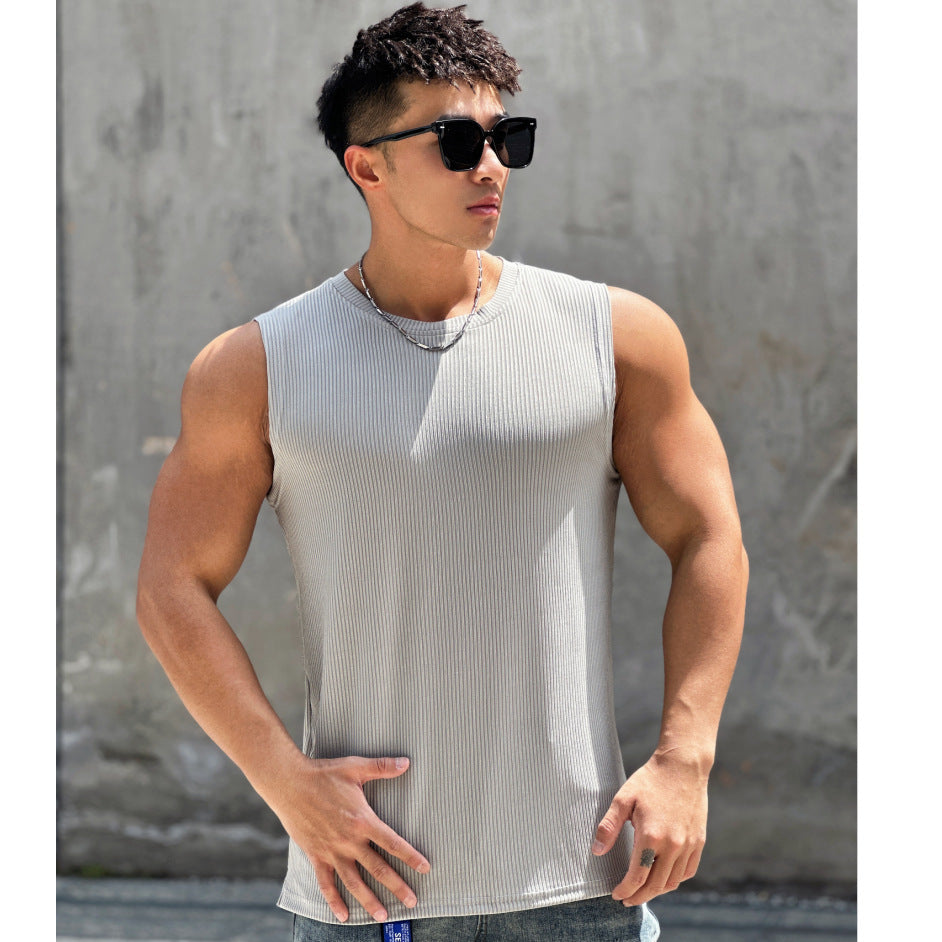 Quick-Dry Sleeveless Training Vest - Lightweight Polyester Athletic Top