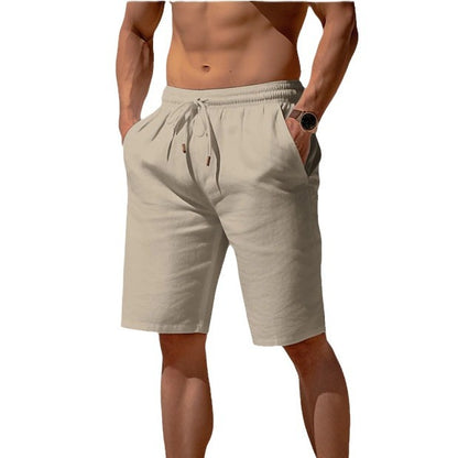 Summer Cotton-Linen Beach Shorts