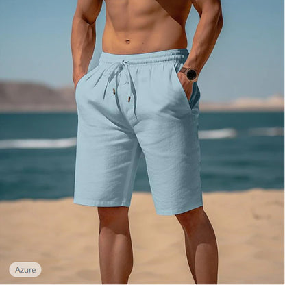 Summer Cotton-Linen Beach Shorts