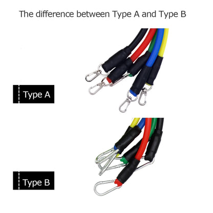 11 teile/satz Widerstand Bands Set Latex Rohre Pull Seil Mit Tür Anker Griffe Ankle Straps Kraft Training Physiotherapie