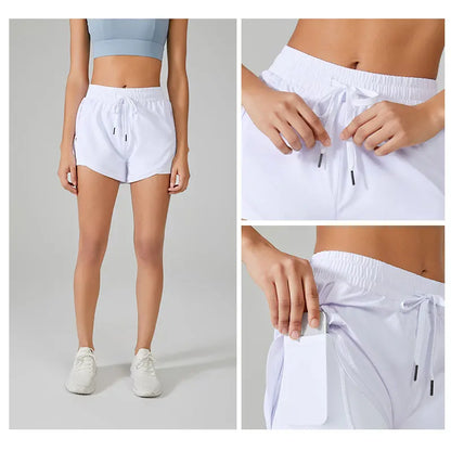 2 in 1 Women's Running Yoga Shorts