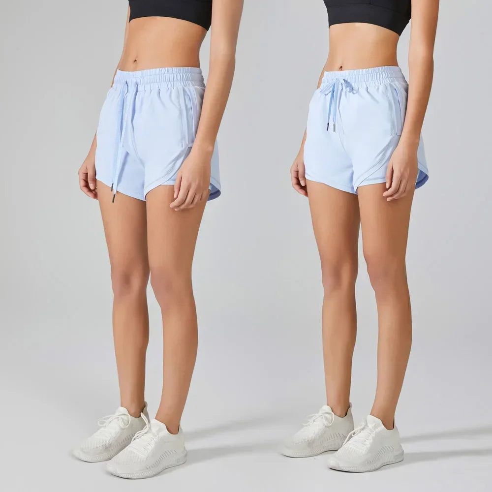2 in 1 Women's Running Yoga Shorts