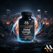 Alpha Energy supplement capsules in a clear bottle, allergen-free with a focus on adaptogenic herbs, by mywellness.health
