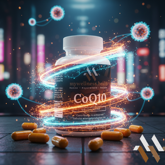 CoQ10 Ubiquinona 100mg - Cápsulas Naturais para Suporte ao Coração e Energia