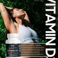 Green bottle of mywellness.health Vitamin D3 2000 IU vegan supplement for bone health