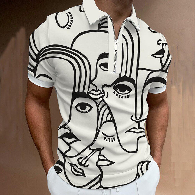 Men's Summer Polo Shirt Collection - Abstract & Geometric Designs