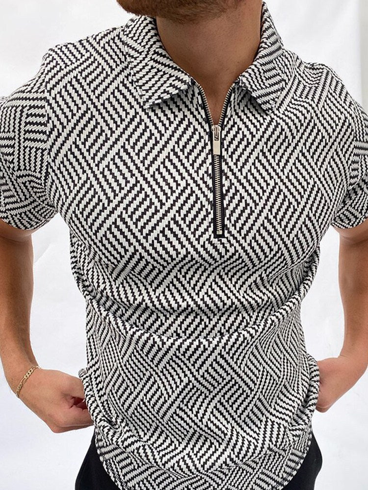 Men's Summer Polo Shirt Collection - Abstract & Geometric Designs