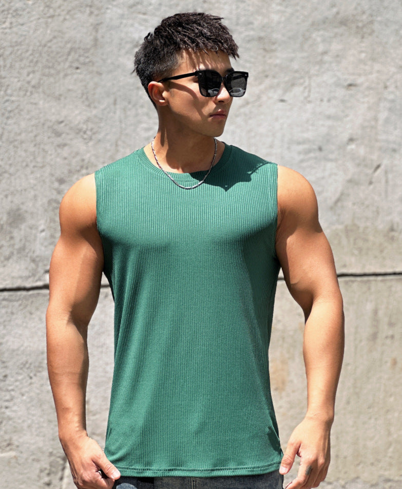 Quick-Dry Sleeveless Training Vest - Lightweight Polyester Athletic Top