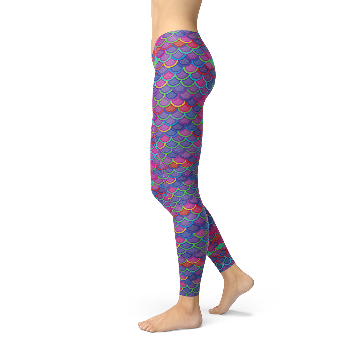 Stunning Pink-Purple Mermaid Leggings