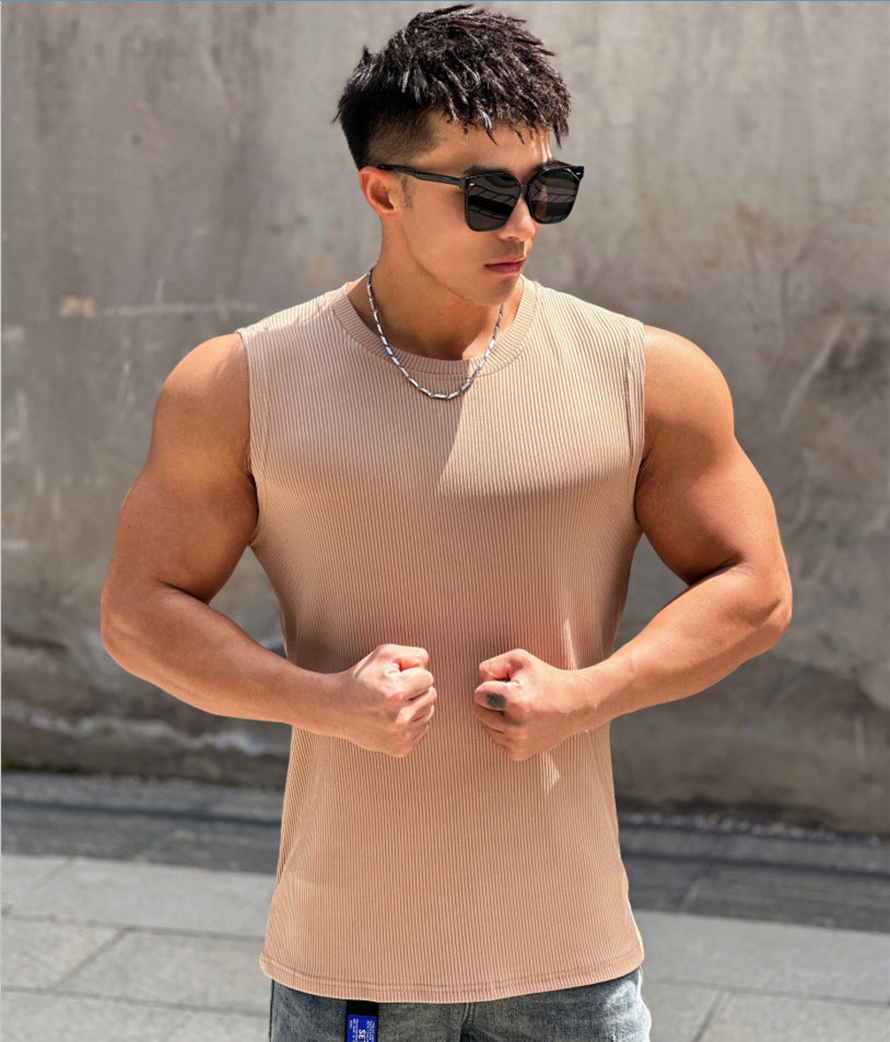 Quick-Dry Sleeveless Training Vest - Lightweight Polyester Athletic Top