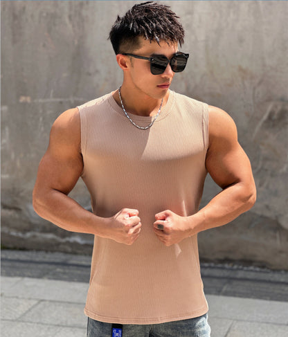 Quick-Dry Sleeveless Training Vest - Lightweight Polyester Athletic Top
