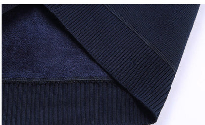 Fleece-lined black pullover with geometric pattern, long sleeves, by My Store, available in grey
